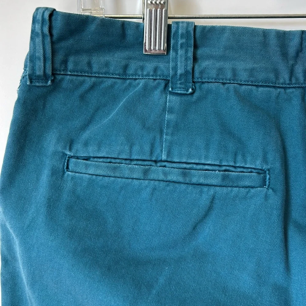 J. Crew Stanton Chino Pants Cotton Twill Trousers Classic Fit Business Teal 33‎